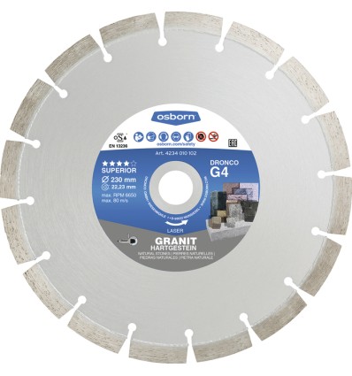 Disco de diamante Superior G4 Granito Antes lT36