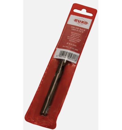 Broca helicoidal DIN338 tipo N HSS-G vaporizada negra en bolsa de plástico