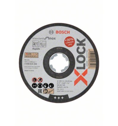 Disco de corte inox sistema X-LOCK STANDARD
