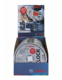 Lata 10 discos de corte inox sistema X-LOCK STANDARD