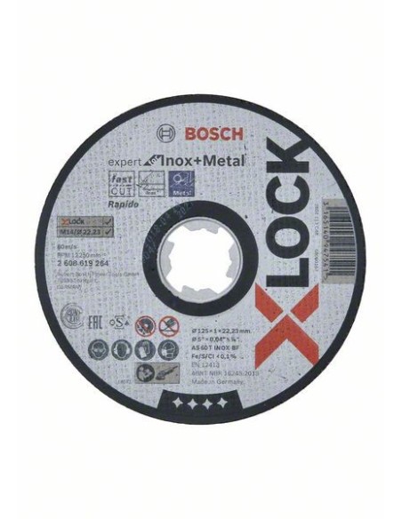 Disco de corte inox sistema X-LOCK EXPERT