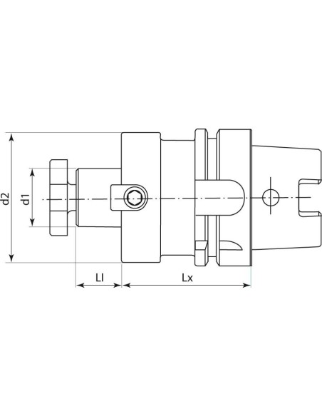 Cono portafresas DIN69893A HSK-A63