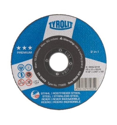 Disco de corte inox plano serie PREMIUM