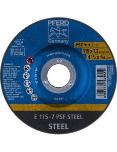 Disco de desbastar metal buenas prestaciones linea PSF