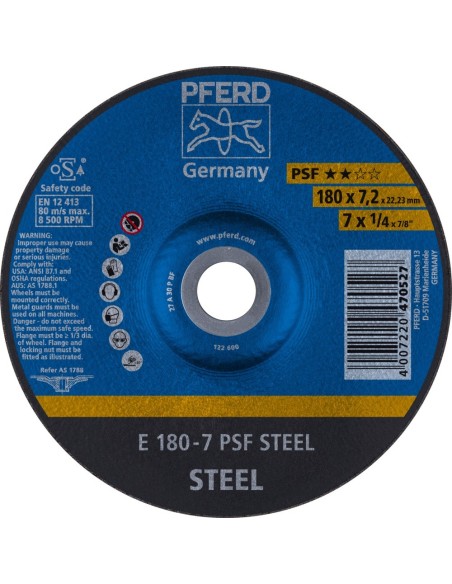 Disco de desbastar metal buenas prestaciones linea PSF