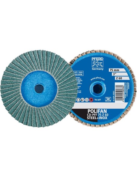 Minidisco laminado abrasivo circonio COMBIDISC Mini-Polifan 75mm