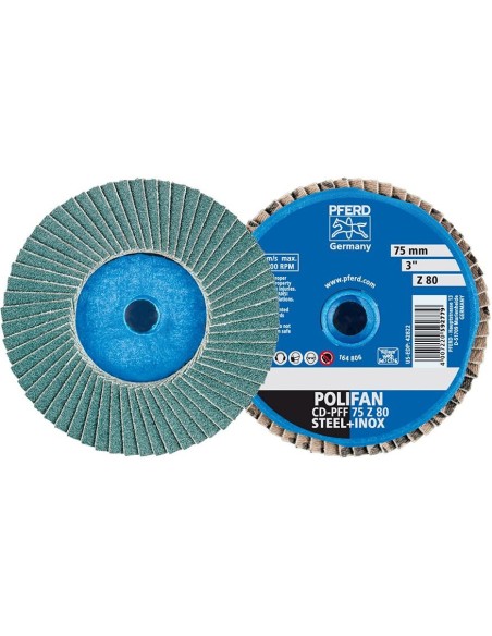 Minidisco laminado abrasivo circonio COMBIDISC Mini-Polifan 75mm