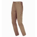 Pantalón algodón elástico beige EASY STRETCH