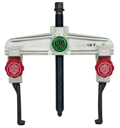 Extractor de rodamientos universal de 2 patas para espacios angostos con regulación rápida