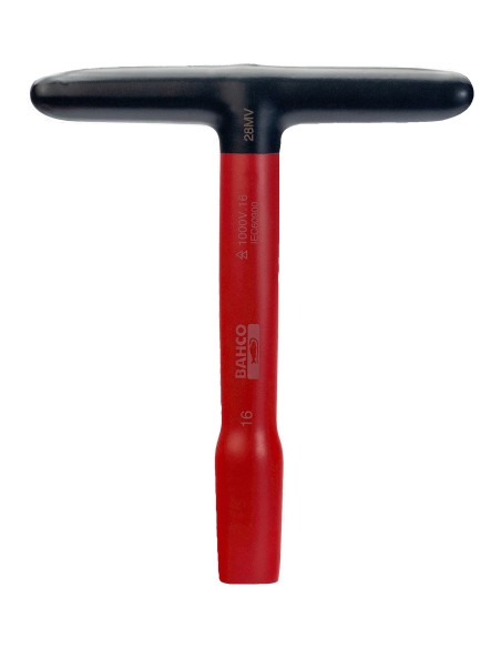 Llave de vaso con mango en "T" aislada VDE 1000V mod 28MV