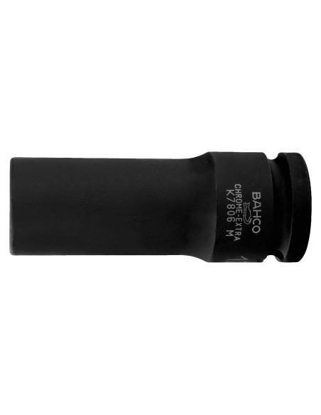 Llave de vaso de impacto cuadradillo 1/2" larga hexagonal mod K7806M
