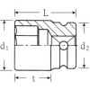 Llave de vaso impacto 1/2" mod 50 IMP