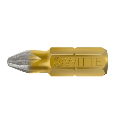 Punta Pozidriv DIAMOND guía 1/4" corta