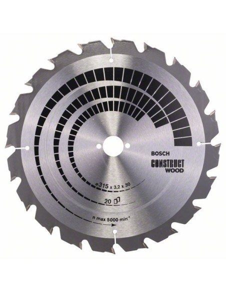 Disco sierra circular madera CONSTRUCT