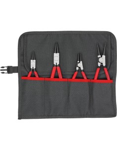 Juego alicates para circlips en bolsa enrollable