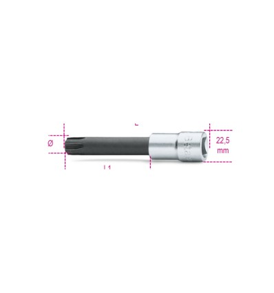 Llave de vaso cuadradillo 1/2" punta RIBE mod 920ES