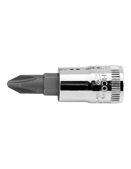 Llave de vaso cuadradillo 1/4" punta estrella "PHILLIPS" mod 6709PH
