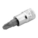 Llave de vaso cuadradillo 1/4" punta estrella "POZIDRIV" mod 6709PZ