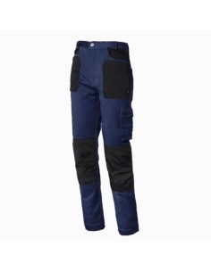 Pantalón algodón elástico azul STRETCH