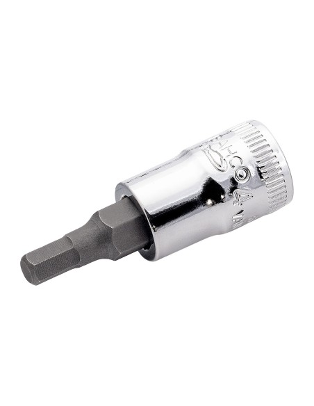 Llave de vaso cuadradillo 1/4" punta hexagonal Allen mod 6709M