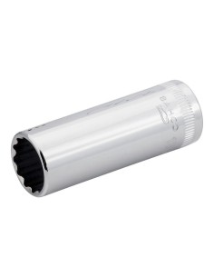 Llave de vaso cuadradillo 1/4" larga bi-hexagonal mod A6800DM