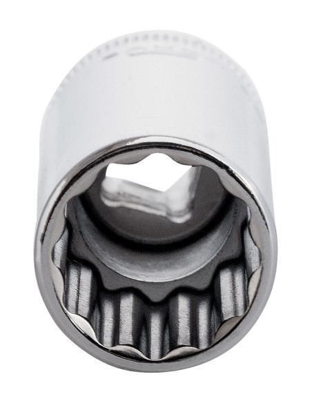 Llave de vaso cuadradillo 1/4" larga bi-hexagonal mod A6800DM