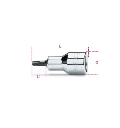 Llave de vaso cuadradillo 1/2" punta Torx mod 920TX