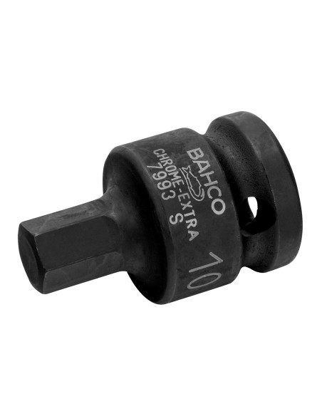 Llave de vaso de impacto cuadradillo 3/8" larga hexagonal mod K7406M