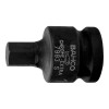 Llave de vaso de impacto cuadradillo 3/8" larga hexagonal mod K7406M