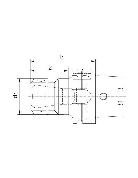 Portapinzas DIN69893A-ER HSK-A63