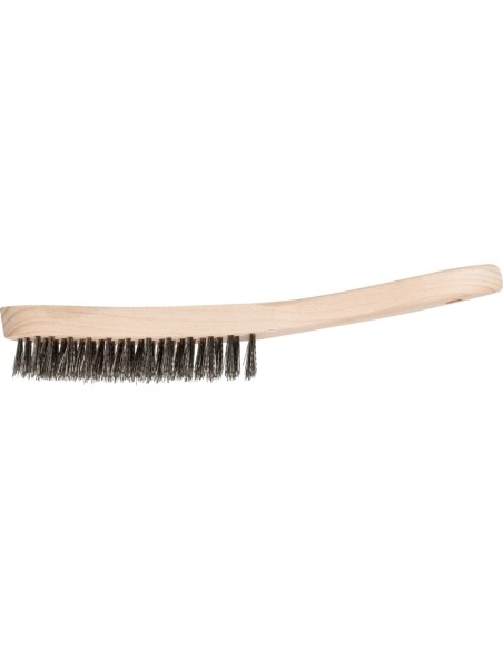 Cepillo con mango madera alambre INOX mod HBU