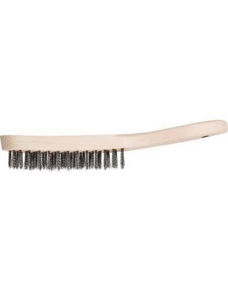 Cepillo con mango madera alambre INOX mod HBU