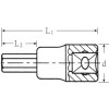 Llave de vaso con punta 3/8" DIN 7422 mod 49A