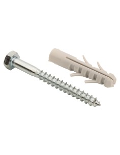 Taco de nylon universal con tornillo DIN571 en blister NYF