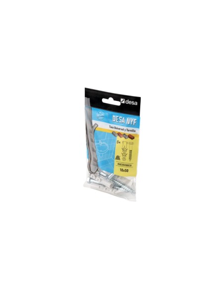 Taco de nylon universal con tornillo DIN571 en blister NYF