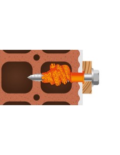 Taco de nylon multimaterial con tornillo hexagonal/Torx MQLK-STB