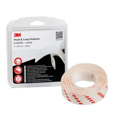 Sistema de unión desmontable HOOK & LOOP SJ3520 25mm x 1,25m