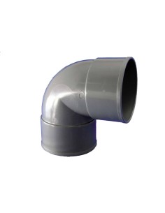 Codo evacuación PVC 87° Hembra-Hembra