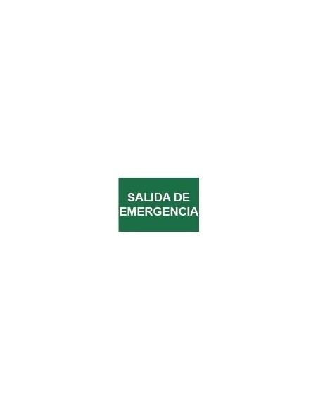 Cartel señal PVC fotoluminiscente indicación 21x29 cm
