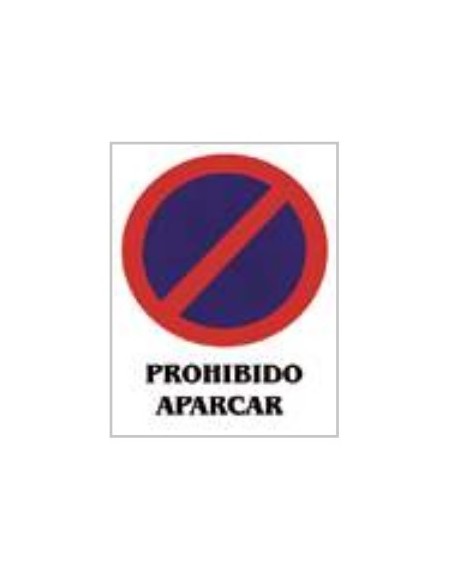 Cartel señal PVC prohibido 40x30 cm