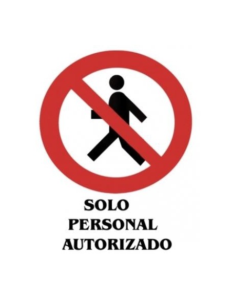 Cartel señal PVC prohibido 40x30 cm