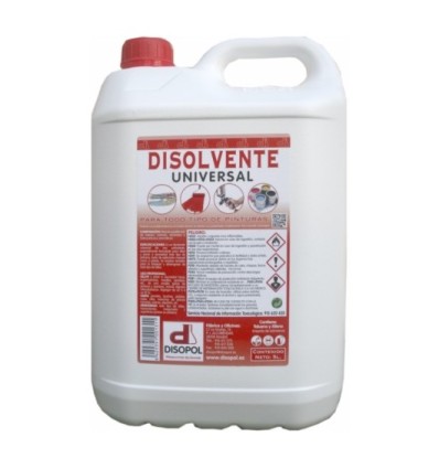 Disolvente depieza envase de plástico