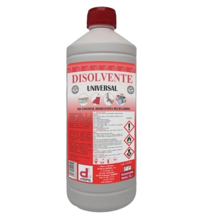 Disolvente universal envase de plástico