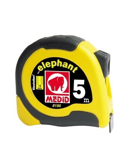 Flexómetro bimaterial con freno mod ELEPHANT