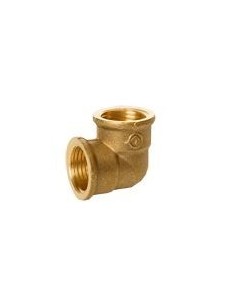 Codo latón Hembra-Hembra