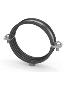 Abrazadera isofónica reforzada M8/M10 acero cincado/EPDM