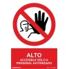 Cartel señal PVC prohibido 210x300 mm