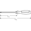 Destornillador Drall-2C huella Allen de bola extra largo mod 10507N KK