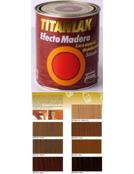 Laca poliuretano satinada efecto madera 750 ml