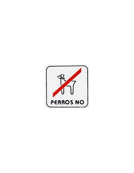 Placa señal adhesiva 110x110 mm poliéster